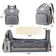 Rucsac extensibil multifunctional pentru mamici - Albastru MBBG6188-2
