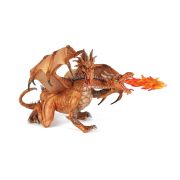 PAPO FIGURINA DRAGON CU DOUA CAPETE AURIU VIVPapo38938