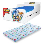 Pat Copii Sonic 2-12 Ani Cu Sertar Si Saltea cu lana SafeNest Pc-p-mk-srt-son-80