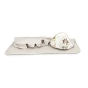 Qmini - Prosop mare cu gluga, Dimensiune 100x100 cm, Din bumbac si thermo fleece, Materiale certificate Oeko Tex Standard 100, Teddy Bear and Friends Beige BYN6426972022231