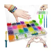 Set creativ elastice loom colorate cu organizator si accesorii, 4400 piese Kruzzel MY18062 BBJMY18062_Initiala