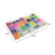 Set creativ elastice loom colorate cu organizator si accesorii, 4400 piese Kruzzel MY18062 BBJMY18062_Initiala