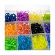 Set creativ elastice loom colorate cu organizator si accesorii, 4400 piese Kruzzel MY18062 BBJMY18062_Initiala