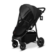 Lionelo - Carucior sport Natt, De la nastere, Cu accesorii si capotina XXL reglabila, 0 - 22 kg, Conform cu standardele europene de securitate EN1888-1, EN1888-2, Gri BYNLO-NATT_GREY_STONE