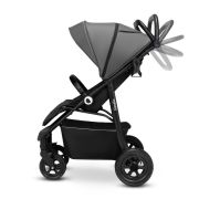 Lionelo - Carucior sport Natt, De la nastere, Cu accesorii si capotina XXL reglabila, 0 - 22 kg, Conform cu standardele europene de securitate EN1888-1, EN1888-2, Gri BYNLO-NATT_GREY_STONE