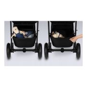Lionelo - Carucior sport Natt, De la nastere, Cu accesorii si capotina XXL reglabila, 0 - 22 kg, Conform cu standardele europene de securitate EN1888-1, EN1888-2, Negru Onyx BYNLO-NATT_BLACK_ONYX
