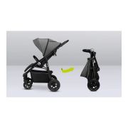 Lionelo - Carucior sport Natt, De la nastere, Cu accesorii si capotina XXL reglabila, 0 - 22 kg, Conform cu standardele europene de securitate EN1888-1, EN1888-2, Negru Onyx BYNLO-NATT_BLACK_ONYX