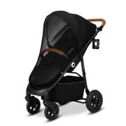 Lionelo - Carucior sport Natt, De la nastere, Cu accesorii si capotina XXL reglabila, 0 - 22 kg, Conform cu standardele europene de securitate EN1888-1, EN1888-2, Negru Onyx BYNLO-NATT_BLACK_ONYX