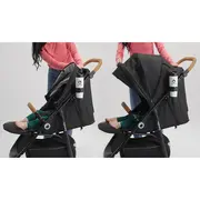 Lionelo - Carucior sport Natt, De la nastere, Cu accesorii si capotina XXL reglabila, 0 - 22 kg, Conform cu standardele europene de securitate EN1888-1, EN1888-2, Negru Onyx BYNLO-NATT_BLACK_ONYX
