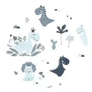 MimiNu - Paturica pufoasa cu doua fete, Dimensiune 75x100 cm, Din tesatura minky si bumbac, Materiale certificate Oeko Tex Standard 100, Dino Granat BYN6426972020749