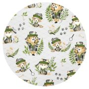MimiNu - Salteluta pentru carucior, Reversibila, Cu doua fete, Din catifea matlasata si bumbac, Materiale certificate Oeko Tex Standard 100, Dimensiune 78 x 34 cm, Minky Detective Natural BYN6426972021319