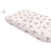 Miminu - Cearceaf cu elastic, Din bumbac certificat Oeko Tex Standard 100, Pentru pat 160x80 cm, Design, Little Ballerina Pink BYN6426972021913