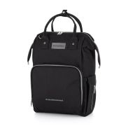 Petite&Mars - Rucsac pentru mamici, Cu 11 compartimente, Cu buzunare termice, Saltea de infasat inclusa, 30 x 42 x 15 cm, Jack, Black BYN507906