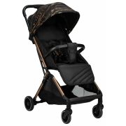 Carucior sport pliabil automat, Unique, Spatar reglabil, Suport pentru sticla, 6.6 Kg, Conform cu standardul european de securitate EN 1888-2:2018, FreeON, Gold Rose BYN48839