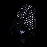 Petite&Mars - Carucior sport Up, Editie limitata, Capotina reflectorizanta, Ultracompact si usor, 6 luni+, 5.8 kg, Bara detasabila, Sustine pana la 22 kg, Gri Inchis BYN460831