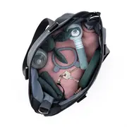 Petite&Mars - Geanta pentru mamici, Cu 6 buzunare, inclusiv termo si impermeabil, Cu saltea de infasat inclusa, 53 x 36 x 19 cm, Zoe, Gri BYN508902