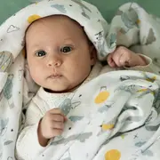 Petite&Mars - Set 3 scutece din muselina de bambus Moussy Grey Planes, Hipoalergenice, 68 x 68 cm, Certificate Oeko Tex Standard 100, Multicolor BYN415361