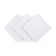Petite&Mars - Set 3 scutece din muselina de bambus Moussy Total White, Hipoalergenice, 68 x 68 cm, Certificate Oeko Tex Standard 100, Alb BYN415833