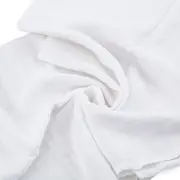 Petite&Mars - Set 3 scutece din muselina de bambus Moussy Total White, Hipoalergenice, 68 x 68 cm, Certificate Oeko Tex Standard 100, Alb BYN415833