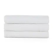 Petite&Mars - Set 3 scutece din muselina de bambus Moussy Total White, Hipoalergenice, 68 x 68 cm, Certificate Oeko Tex Standard 100, Alb BYN415833