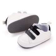Adidasi albi cu barete si insertie neagra MDd2550-1-p29