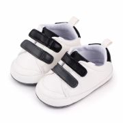 Adidasi albi cu barete si insertie neagra MDd2550-1-p29