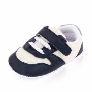Adidasi albi cu insertii bleumarine pentru baietei MBd2502-2-p8
