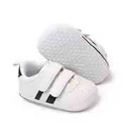 Adidasi albi cu negru pentru baietei - Newe MBBL2311-1-c3