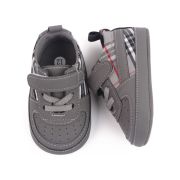 Pantofiori gri pentru baietei - Plaid MBD2779-2-c5