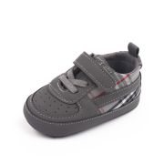 Pantofiori gri pentru baietei - Plaid MBD2779-2-c5