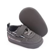 Pantofiori gri pentru baietei - Plaid MBD2779-2-c5