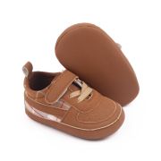 Pantofiori maro pentru baietei - Plaid MDD2779-1-c5