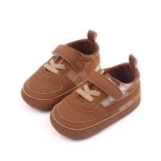 Pantofiori maro pentru baietei - Plaid MDD2779-1-c5
