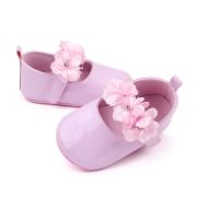 Pantofiori roz lacuiti cu floricele din satin MDBM2341-2-bo6