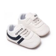 Adidasi albi cu dungi negre - Sports MBBL2353-3-sa3