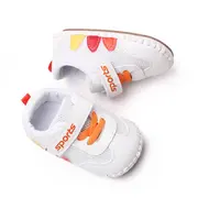 Adidasi albi cu portocaliu - Leaves MDBNB3007W-2-p17