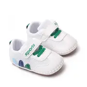 Adidasi albi cu verde - Leaves AMJ8007-3-p17