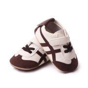 Adidasi ivoire cu maro pentru baietei MDBL2349-2-c1