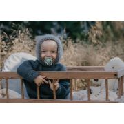 Bibs - set 2 suzete de lux silicon, tetina rotunda, marime universala-honey bee/olive bbb150224