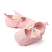 Pantofiori roz cu fundita din dantela MDBH2297-1-p15