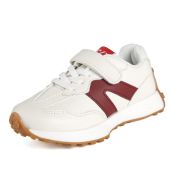 Adidasi albi cu dungi visinii - Karl MDXGTG93-2-sa50