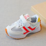 Adidasi albi cu insertii corai pentru fetite MDYY-H02-1-sa42