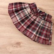 Costumas cu body visiniu si fustita in carouri (marime disponibila: 6-9 luni (marimea 19 incaltaminte)) md567-2-de3.6-9 luni (marimea 19 incaltaminte)