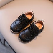 Pantofi negri cu sireturi pentru baietei (marime disponibila: marimea 27) liv182-2.marimea 27