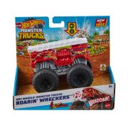 HOT WHEELS MONSTER TRUCK ROARIN WRECKERS 5ALARM CU FUNCTII SI SUNETE SCARA  1:43 VIVMTHDX60_HDX65