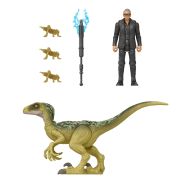 JURASSIC WORLD DOMINION SET 2 FIGURINE DR. IAN MALCOLM SI VELOCIRAPTOR VIVMTHDX46_HGP77