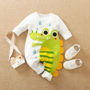 Salopeta alba - croco (marime disponibila: 9-12 luni (marimea 20 incaltaminte)) li522-3.9-12 luni (marimea 20 incaltaminte)