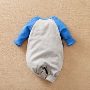 Salopeta gri - blue dino (marime disponibila: 0-3 luni) li521-22.0-3 luni