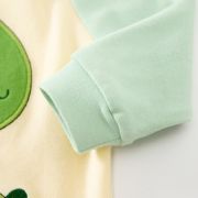 Salopeta ivoire - green dino (marime disponibila: 3-6 luni (marimea 18 incaltaminte)) am521-4.3-6 luni (marimea 18 incaltaminte)