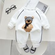 Trening alb pentru baietei - teddy (marime disponibila: 6-9 luni (marimea 19 incaltaminte)) li554-de5.6-9 luni (marimea 19 incaltaminte)